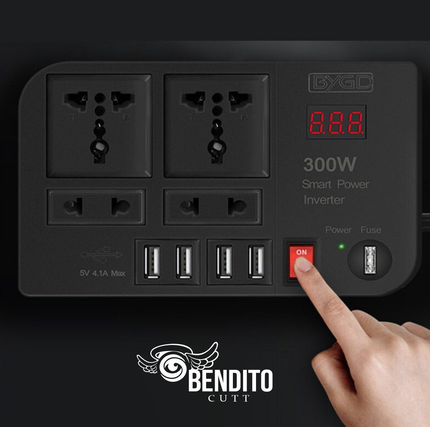 Inversor de corriente para auto de 12V a 220V ™